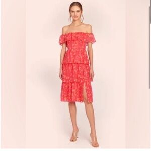 Amanda Uprichard | Dresses | Amanda Uprichard Ivory Saffron Midi Dress |  Poshmark